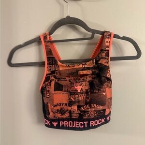 Under Armour Pink and Black Activewear Top